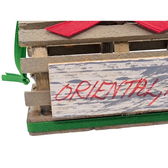 Handmade Ornament Miniature NC Town Seagull  wood Lobster Crab metal trap 2.8" - Picture 8 of 11